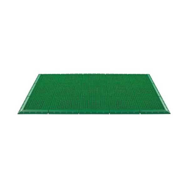 （まとめ）山崎産業 エバック サンステップマット 450×750mm グリーン F-131-3-G 1枚 〔×5セット〕 【北海道・沖縄・離島配送不可】