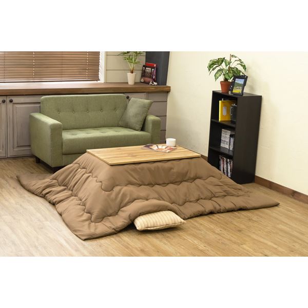 モダンリビングコタツ 90×50cm オーク（OAK）〔本体のみ