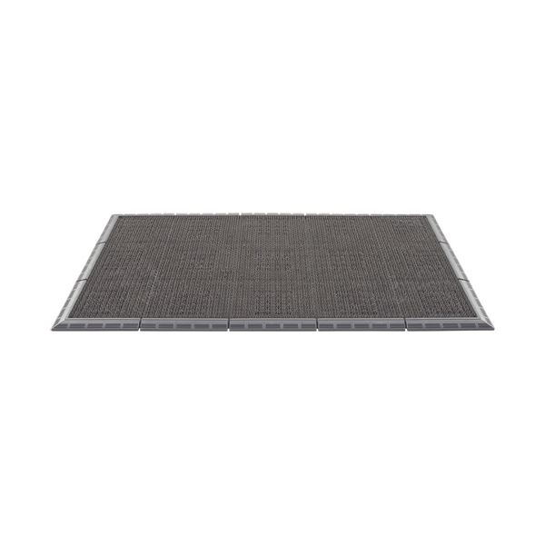 （まとめ）山崎産業 エバック サンステップマット 450×750mm グレー F-131-3-GR 1枚 〔×5セット〕 【北海道・沖縄・離島配送不可】
