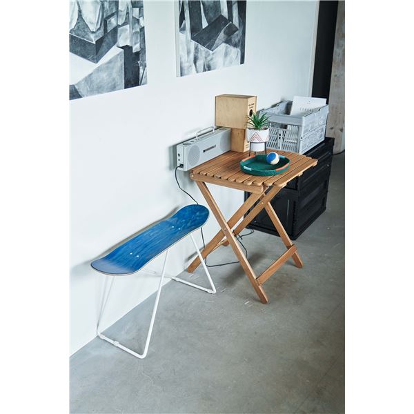 スケートボードスツール 約W81×D31×H50cm ブルー 完成品 【北海道・沖縄・離島配送不可】_4