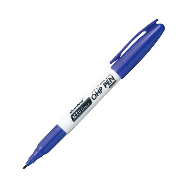 (まとめ) モナミ ACCU LINER OHP PEN X-FINE 青 12902 1本  〔×100セット〕の通販は 10,215円