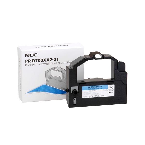 NEC ロングライフインクリボンカートリッジ 黒 PR-D700XX2-01 1本 〔×10セット〕 【北海道・沖縄・離島配送不可】