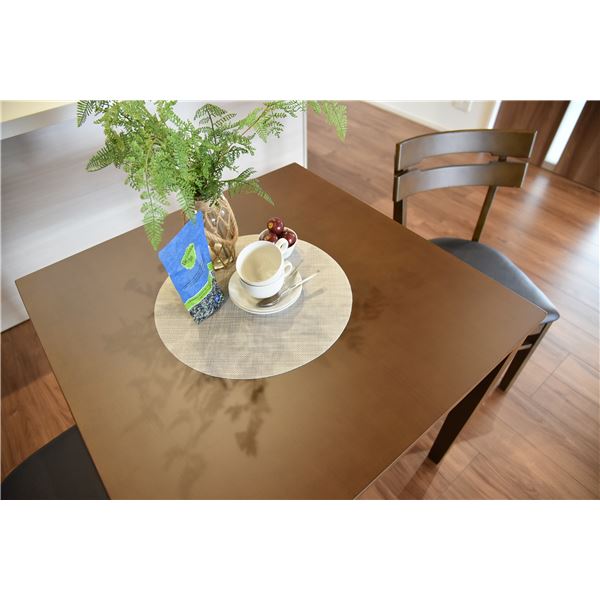 ダイニングテーブル 〔幅75cm 2人掛け用 ブラウン〕 木製 テーブル 食卓 天然木 組立品 【北海道・沖縄・離島配送不可】_1