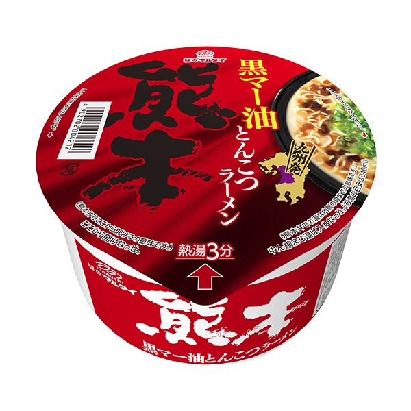 （まとめ）マルタイ 九州発黒マー油とんこつ熊本ラーメン 76g 1ケース（12食）〔×2セット〕 【北海道・沖縄・離島配送不可】