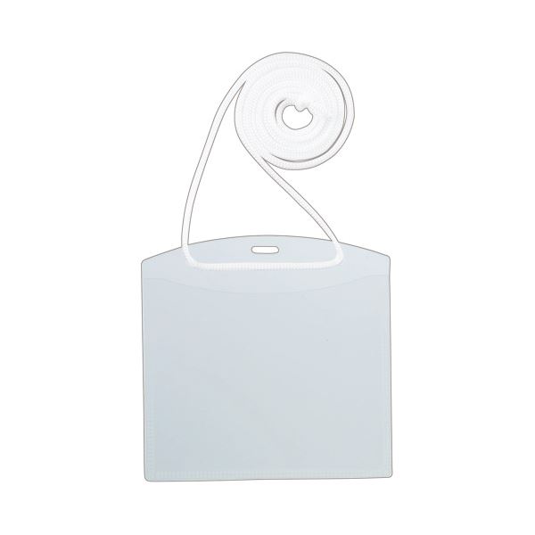 TANOSEE イベント用名札スタンダードサイズ ひも付 1セット（100個：10個×10パック） 〔×10セット〕の通販は