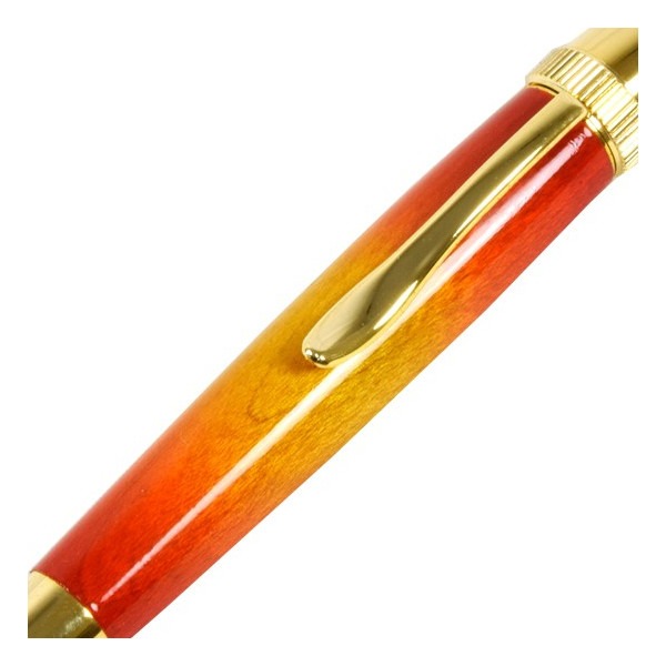 日本製 Air Brush Wood Pen サンバースト ボールペン(ギター塗装)〔パーカータイプ/芯：0.7mm〕楓/メイプルウッドの通販は