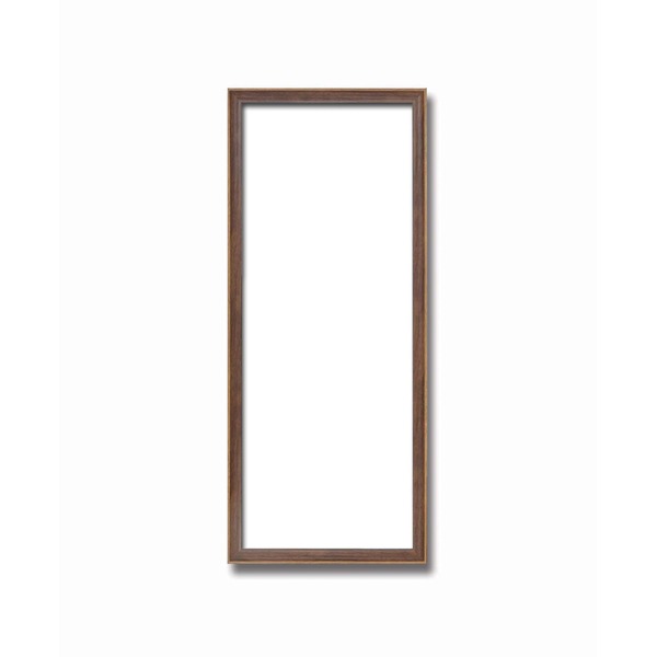 〔てぬぐい額〕 軽い樹脂製 縦長額・横長額 前面透明PET仕様 (890×340mm) ブラウン 【北海道・沖縄・離島配送不可】