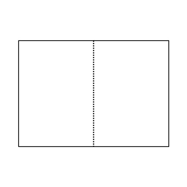 (まとめ) ミロク情報サービス 白紙(A4・2分割・ミシン目入り・穴なし) 558304 1箱(200枚) 〔×5セット〕 【北海道・沖縄・離島配送不可】