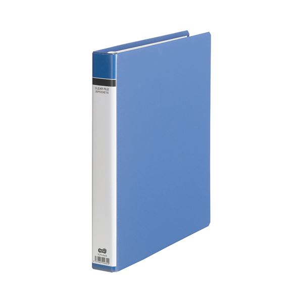 （まとめ）コクヨ クリヤーブック(Glassele) 固定式・背ポケット A4タテ 100ポケット ブルー ラ-GLB100B 1セット(4 |b04 まとめ）コクヨクリヤーブック（Glassele） 替紙式 A4タテ 30穴 15