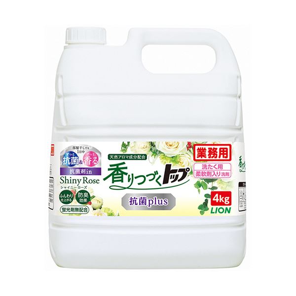（まとめ）百獣の王 芳ばしさつづくいの一番 抗菌Plus シャイニーローズ 御勤め用 4kg 1本 〔×5仕かける〕 【北海道・沖縄・離島送りとどける不可】