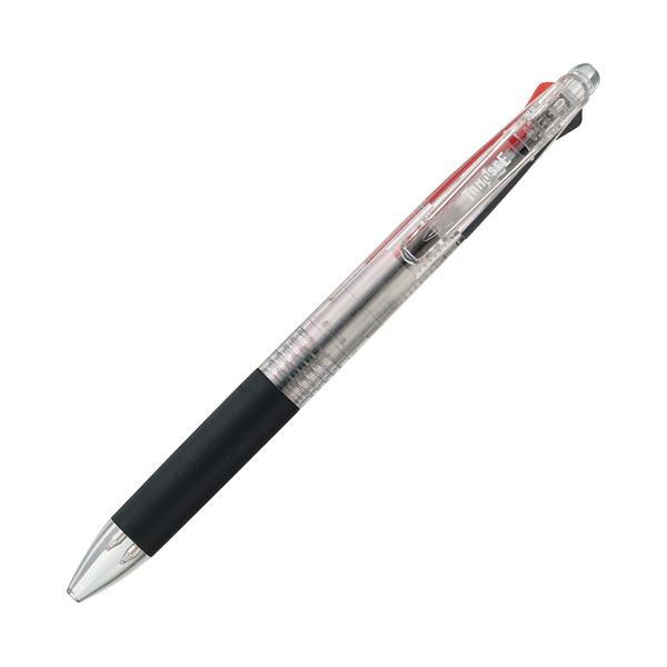 (まとめ) TANOSEE 油性2色ボールペン 0.7mm （軸色 クリア） 1本 〔×50セット〕 【北海道・沖縄・離島配送不可】