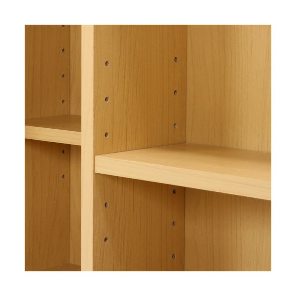 ダブルスライドラック(収納棚/本棚) 16マス 〔ナチュラル〕 幅89cm 上下連結可 可動式棚板付き〔組立品〕 DS9090NA 87011の通販は ダブルスライドラック(収納棚/本棚) 16マス 〔ナチュラル〕 幅89cm 上下連結可 可動式棚板付き〔組立品〕 DS9090NA 87011の通販は