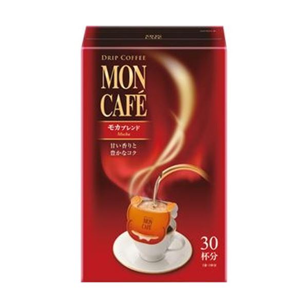 （まとめ）片岡物産 モンカフェ ドリップコーヒーモカブレンド 8g 1セット（60袋：30袋×2箱）〔×5セット〕 【北海道・沖縄・離島配送不可】