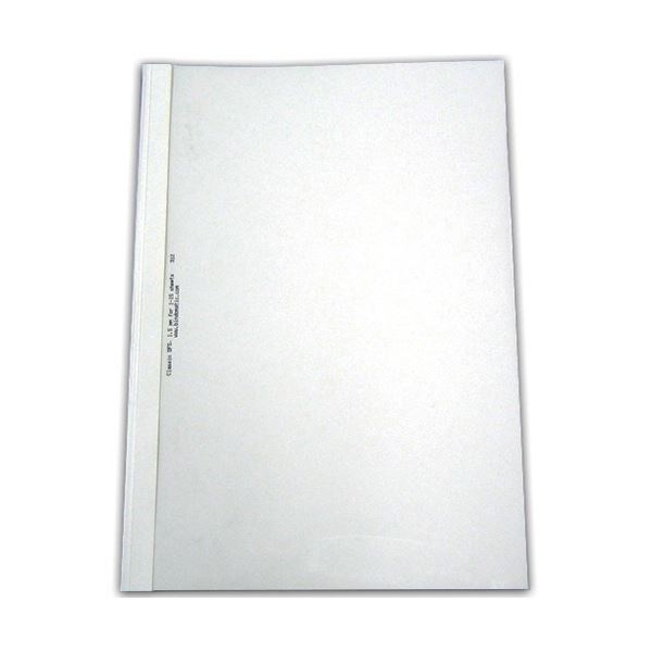 （まとめ） ジャパンインターナショナルコマースとじ太くん専用カバー A4タテ 背幅9mm クリア／ホワイト 4110004 1パック（10枚） 〔×5セット〕の通販は 14,358円