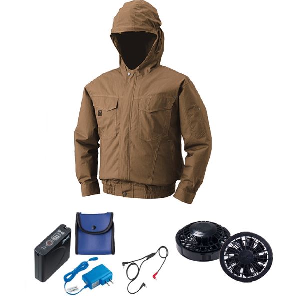 KU90450 空調服 R 綿・ポリ混紡 脇下マチ付き FAN2300B・RD9261・LISUPER1セット サックス M KU90450 空調服 R 綿・ポリ混紡 脇下マチ付き FAN2400SPBB・RD9261