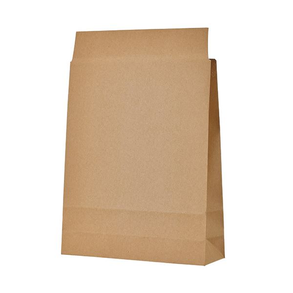 (まとめ）TANOSEE 宅配袋 小 茶封かんテープ無し 1セット（400枚：100枚×4パック）〔×3セット〕 【北海道・沖縄・離島配送不可】