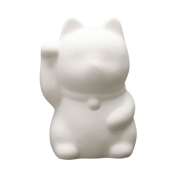 （まとめ）お絵かき貯金箱 招き猫（右手上げ）〔×30セット〕 【北海道・沖縄・離島配送不可】