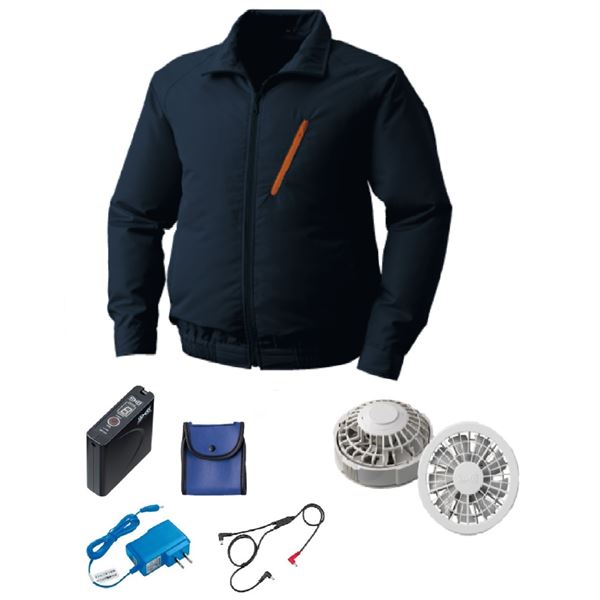 KU90510 空調服 R ポリエステル製 FAN2200G・RD9261・LISUPER1セット ネイビー Lの通販は