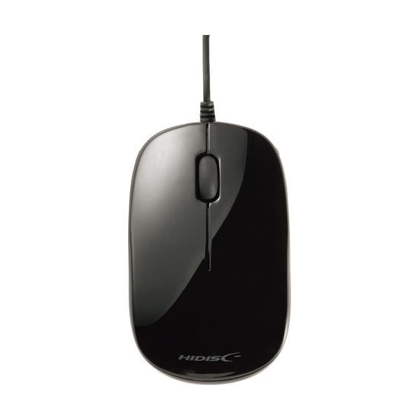 （まとめ）ハイディスク 光学式有線マウス ブラック HDM-2106BK 1個 〔×10セット〕 【北海道・沖縄・離島配送不可】