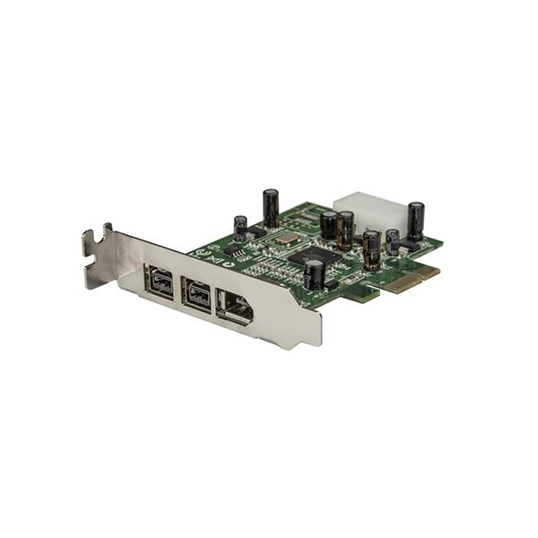 StarTech.com IEEE1394a×1/1394b×2増設PCIeカード ロープロファイル対応 FireWire 800×2/400×1PEX1394B3LP 1台 【北海道・沖縄・離島配送不可】