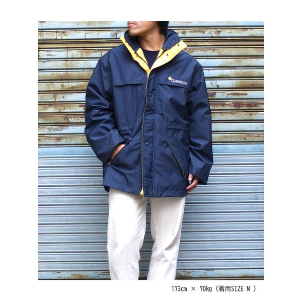 スペイン「CORREOS」（コレオス）前立て三重式ナイロン防水ジャケット未使用デットストック ネイビー 《XS（日本サイズM相当）サイズ》 【北海道・沖縄・離島配送不可】
