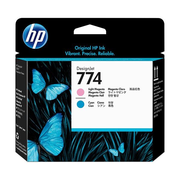 HP 774 プリントヘッドライトマゼンタ/シアン P2V98A 1個 【北海道・沖縄・離島送りとどける不可】