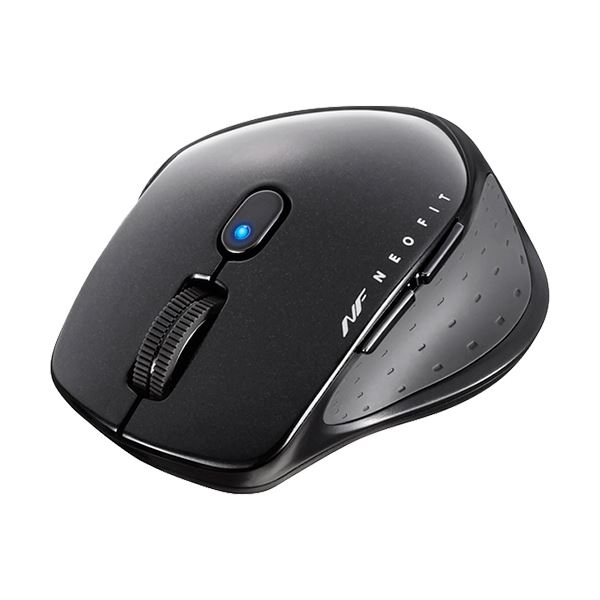 (まとめ) バッファロー 無線 BlueLED5ボタン ネオフィットマウス Sサイズ ブラック BSMBW510SBK 1個 〔×5セット〕 【北海道・沖縄・離島配送不可】_1