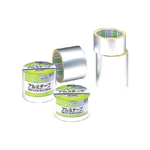 (まとめ) ニトムズ アルミテープ 100mm×10m J3150 1巻 〔×5セット〕の通販は 10,135円