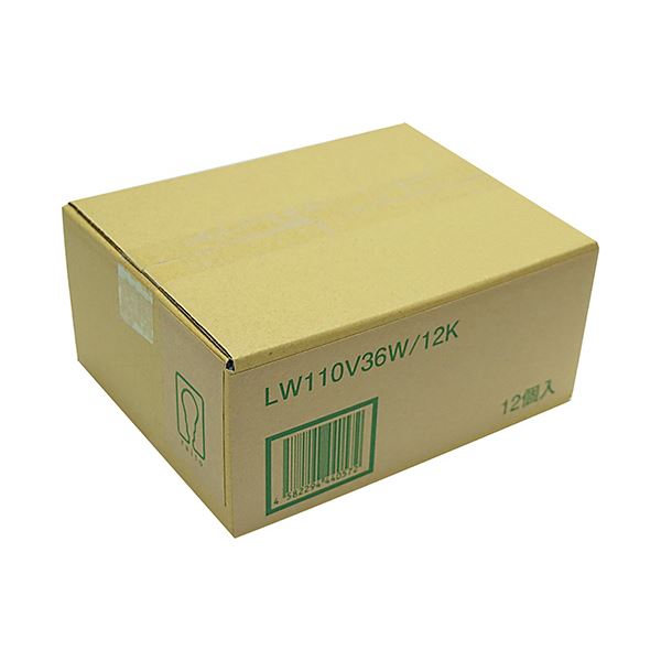 まとめ）白熱電球 LW110V36W 1パック(12個)〔×3セット〕 【北海道
