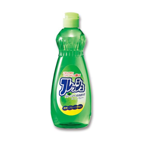 （まとめ）ロケット石鹸 フルーツ酸配合 フレッシュグリーンアップル 本体 600ml 1本〔×30セット〕の通販は