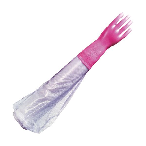 （まとめ）ショーワグローブ 腕カバー付厚手 M ピンク 140-M 1双 〔×5セット〕の通販は