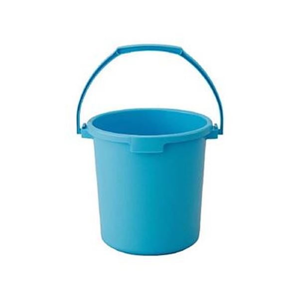（まとめ）TRUSCO エコポリバケツ本体 22LRBK-22 1個（フタ別売）〔×10セット〕 【北海道・沖縄・離島配送不可】