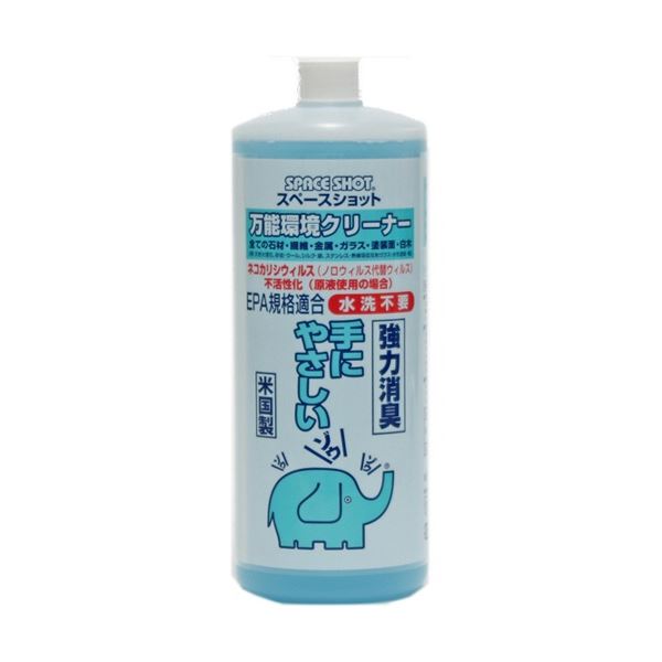 (まとめ) オーブ・テック スペースショット 万能環境クリーナー 詰替用 1L 1本 〔×5セット〕 【北海道・沖縄・離島配送不可】