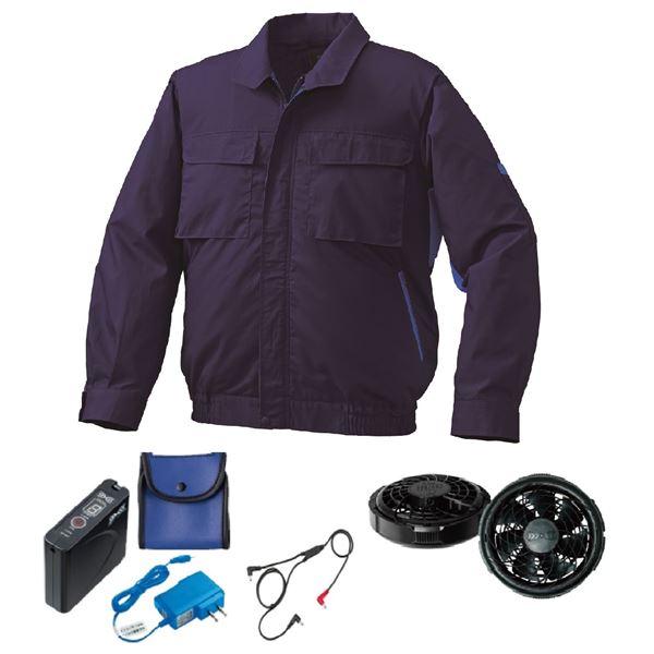 KU92030 空調服 R 綿・ポリ混紡 横ファン FAN2200B・RD9261・LISUPER1