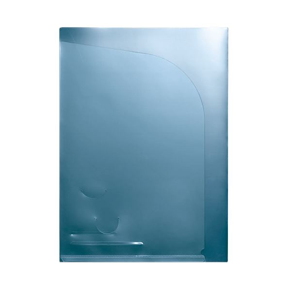 （まとめ）TANOSEE クリアホルダーダブルポケット A4 ブルー 1セット（30枚：10枚×3パック） 〔×5セット〕 【北海道・沖縄・離島配送不可】