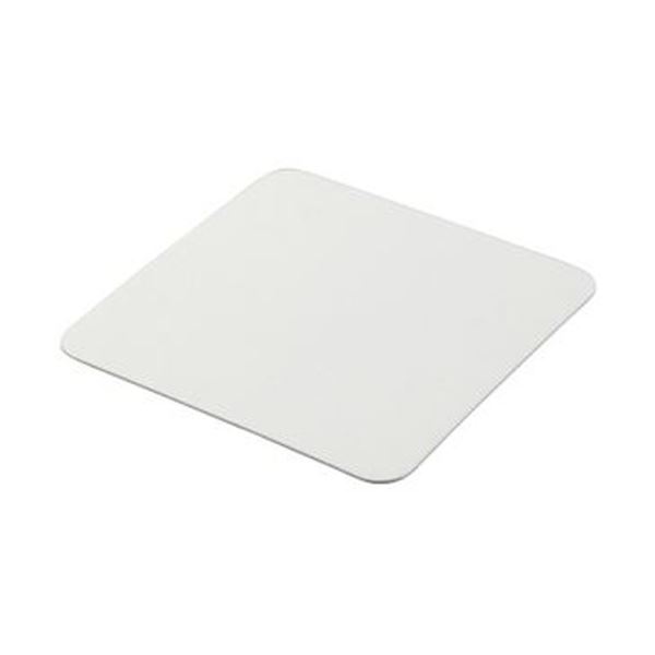 （まとめ）TANOSEE ペーパーコースター無地（角）厚さ1mm 1パック（100枚）〔×20セット〕 【北海道・沖縄・離島配送不可】