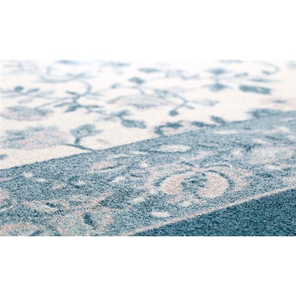防炎 マット/絨毯 〔約190×290cm ブルー〕 手洗いOK すべりにくい ホットカーペット対応 『ジュレ』 プレーベル 【北海道・沖縄・離島配送不可】_2