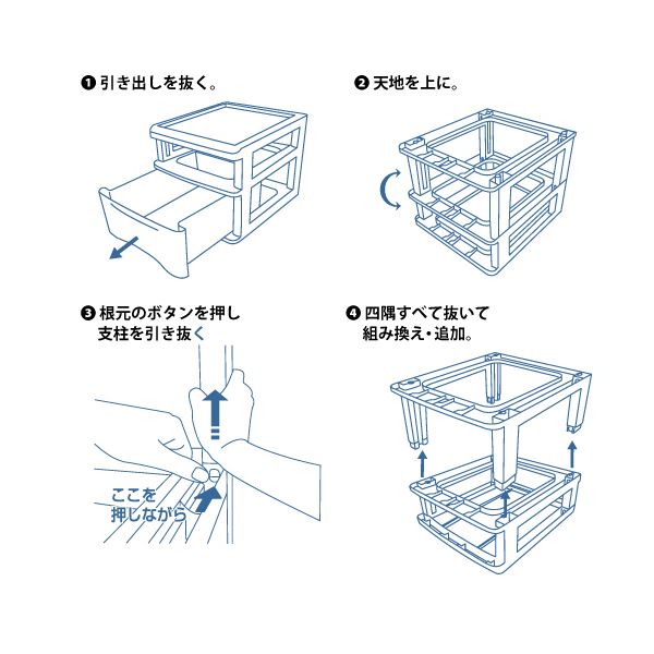 (まとめ) 山田化学 スタックチェスト B4 セパレーター 超浅型1段 B4-SS1P 1台  〔×10セット〕 【北海道・沖縄・離島配送不可】_1