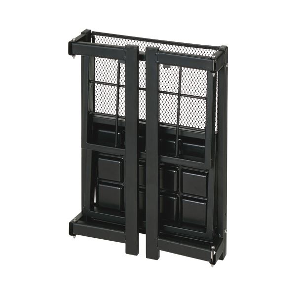 TANOSEE 傘立て（折りたたみタイプ） 12本用 ブラック 1台 完成品