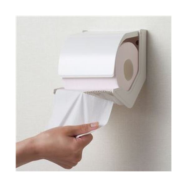 （まとめ）シマブン トイレットペーパーホルダーおくだけ 標準タイプ オフホワイト OT-946-500-7 1個〔×5セット〕の通販は