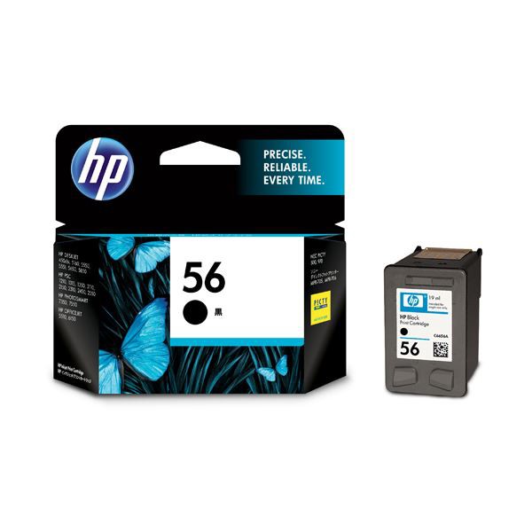 （まとめ）HP HP56 プリントカートリッジ 黒 C6656AA#003 1個 〔×3セット〕