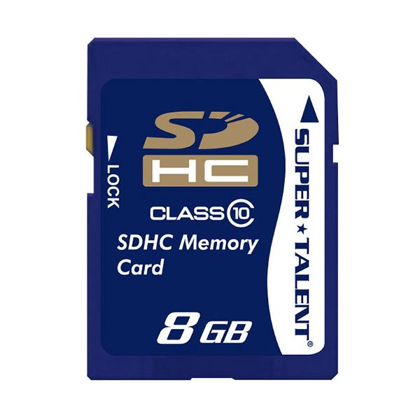 （まとめ）スーパータレント SDHCカードCLASS10 8GB ST08SDC10 1枚〔×5セット〕 【北海道・沖縄・離島配送不可】