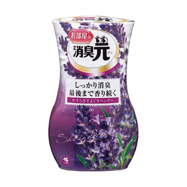 （まとめ）小林製薬 お部屋の消臭元 やすらぎそよぐラベンダー 400ml 1セット（5個） 〔×5セット〕 【北海道・沖縄・離島配送不可】