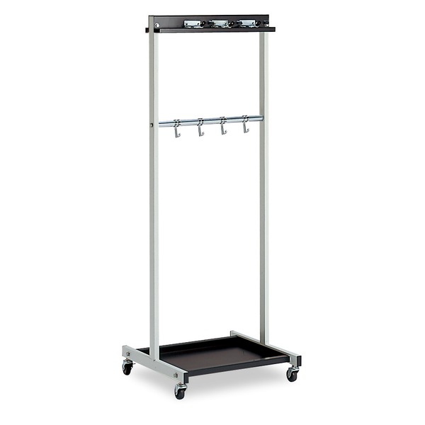 モップハンガー/清掃用品収納 〔RC型 コンパクト 6本掛け〕 幅53.6×奥行50.5×高さ137.5cm 〔業務用 施設 店舗〕 【北海道・沖縄・離島配送不可】