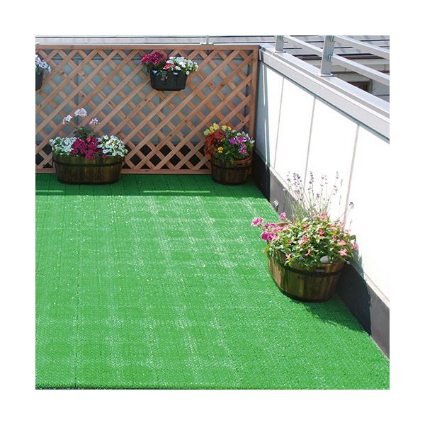 （まとめ）山崎産業 若草ユニット E-V1帖用 300×300×20mm グリーン 1枚 〔×30セット〕 【北海道・沖縄・離島配送不可】_2