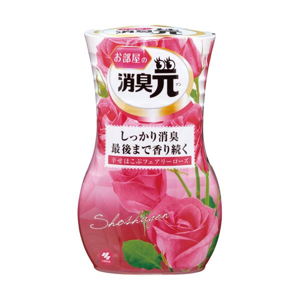 （まとめ）小林製薬 お部屋の消臭元 幸せはこぶフェアリーローズ 400ml 1セット（5個） 〔×5セット〕 【北海道・沖縄・離島配送不可】