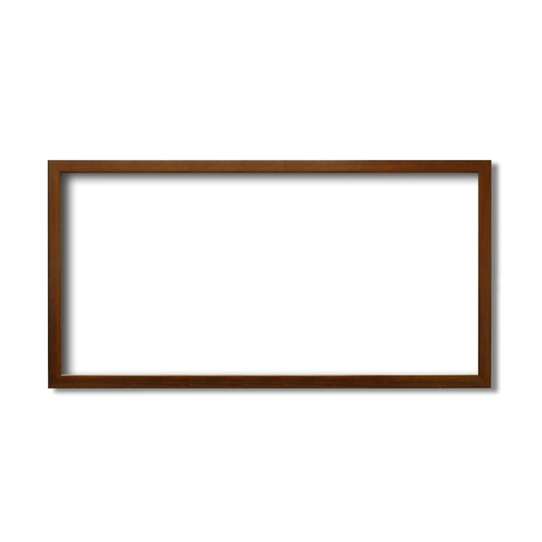 〔長方形額〕厚みのある作品収納可納 縦横兼用 横長額 厚み19mmまで 長方形額（700×350mm） ブラウンの通販は