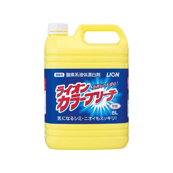 （まとめ）ライオン カラーブリーチ 5L×3本〔×2セット〕 【北海道・沖縄・離島配送不可】