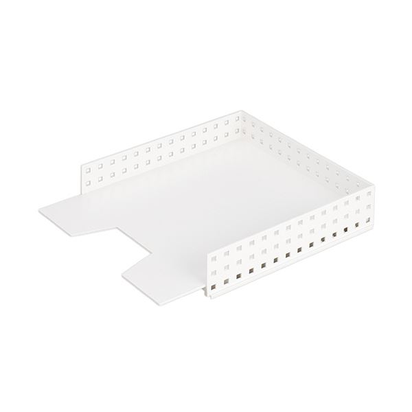 (まとめ) 吉川国工業所 マルチファイルトレーA4タテ ホワイト CB-9029（W） 1個  〔×10セット〕 【北海道・沖縄・離島配送不可】