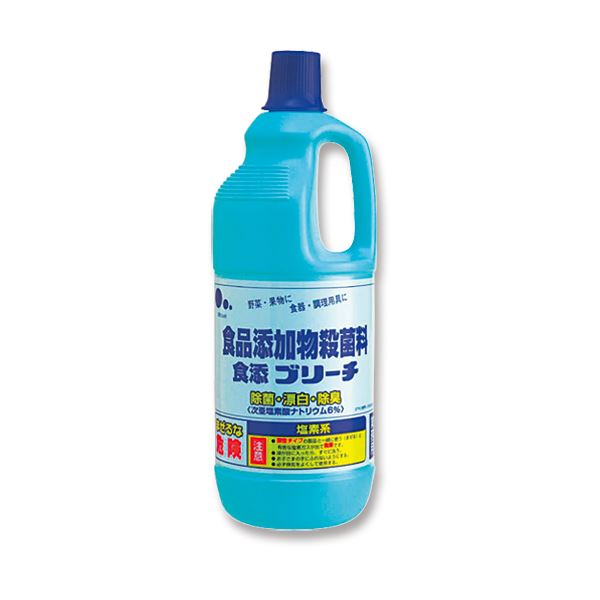 （まとめ）ミツエイ 食添ブリーチ 本体 1500ml 1本 〔×30セット〕 【北海道・沖縄・離島配送不可】